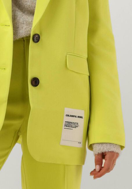 Lime COLOURFUL REBEL Blazer GEMMA SINGLE BREASTED OVERSIZED BLAZER - large