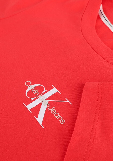 CALVIN KLEIN T-shirt MONOGRAM SLIM TEE en rouge - large