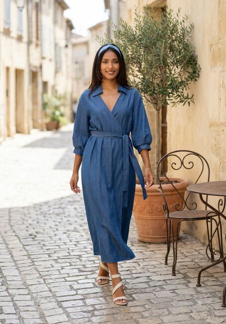 Blauwe ANA ALCAZAR Midi jurk 041765-3798 - large