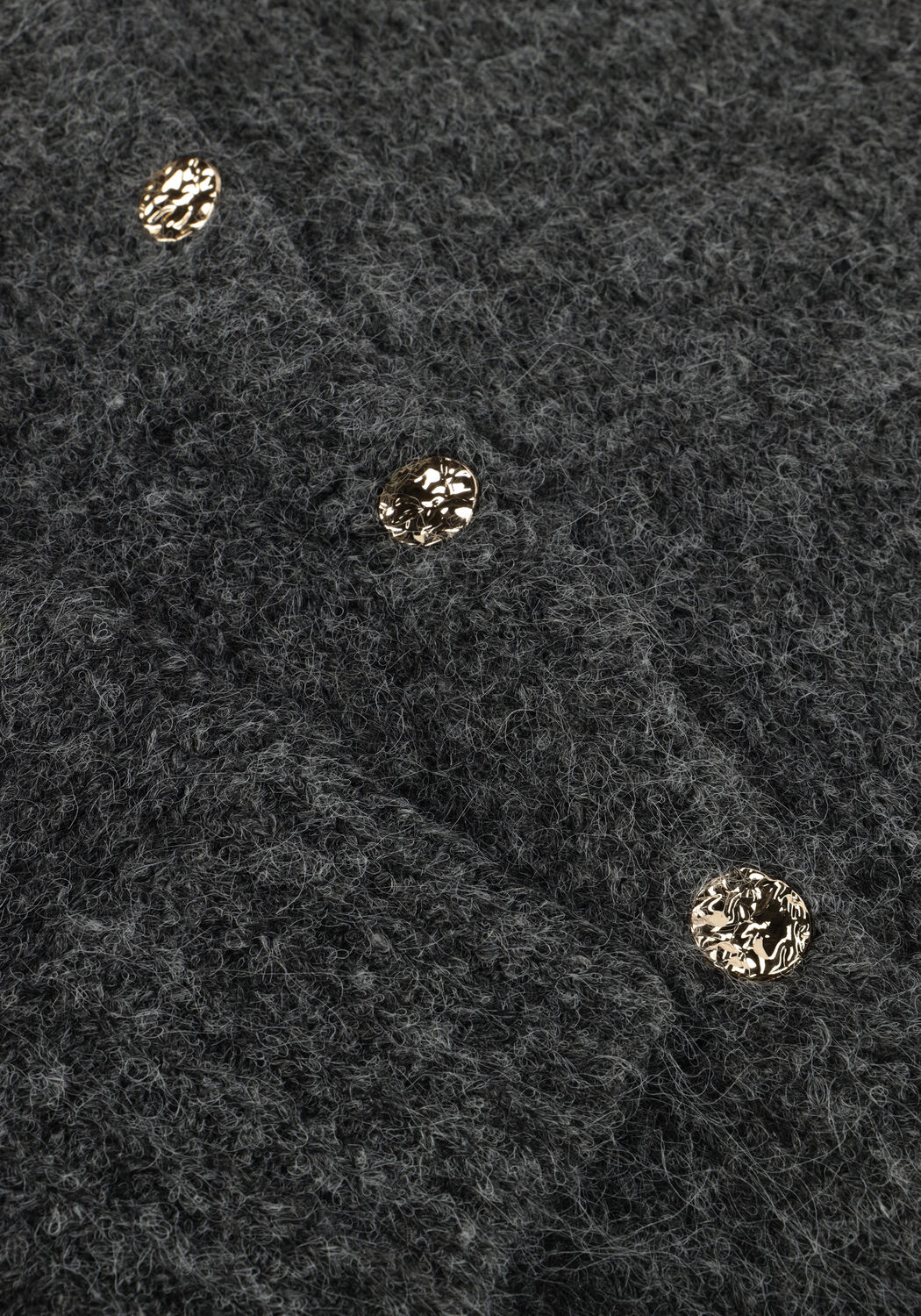 NEO NOIR Gilet TAURA FLUFFY KNIT CARDIGAN Gris fonc&eacute; - large