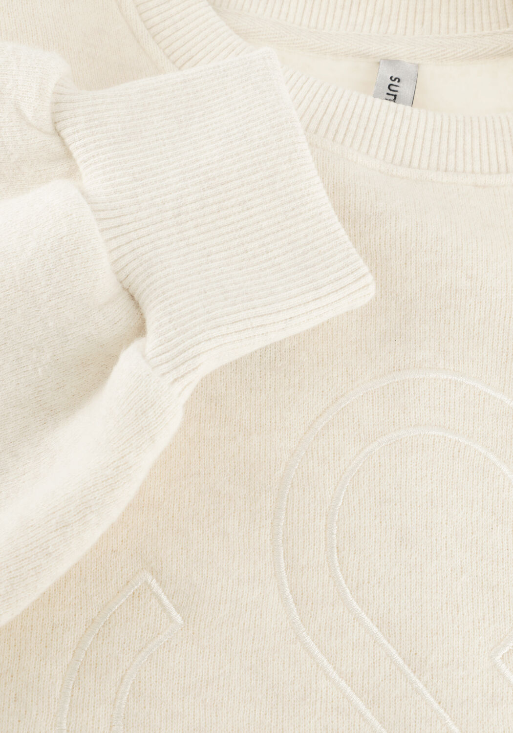 SUMMUM Chandail JERSEY BOXY SOFT SWEAT Cr&egrave;me - large