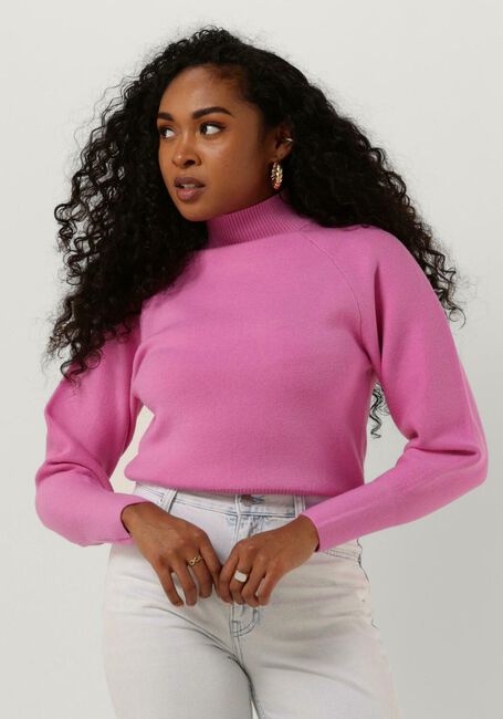 SELECTED WOMEN Col roulé SLFMERLE FYRIA LS KNIT HIGHNECK BY CAMP en rose - large