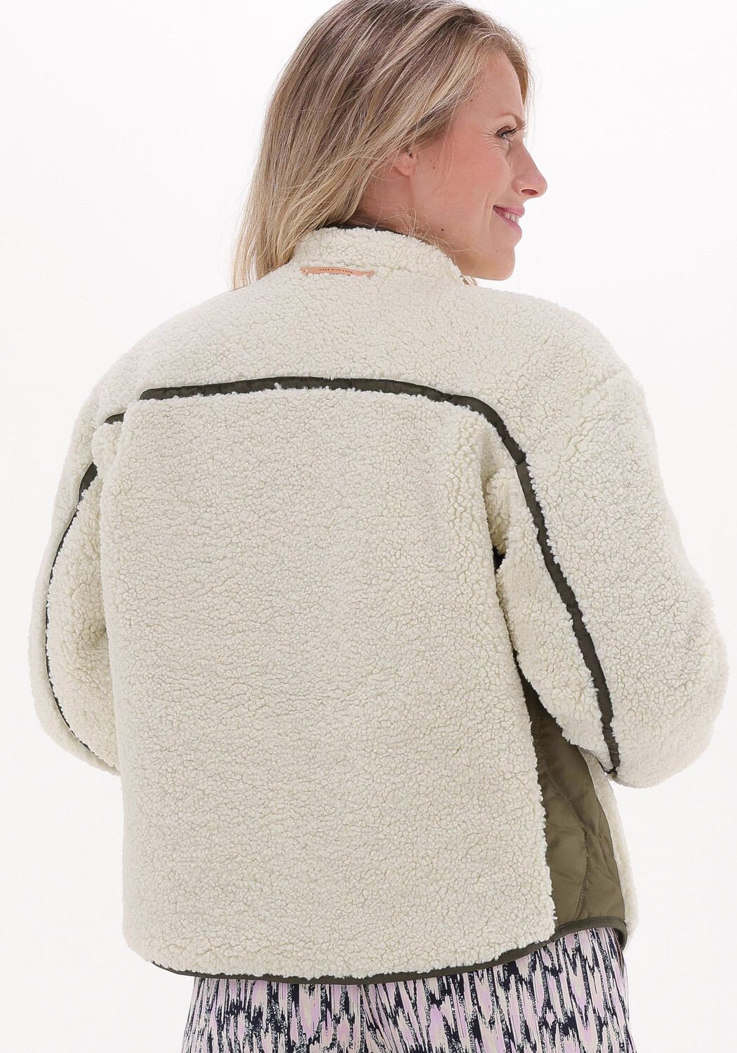 scotch soda manteau teddy reversible jacket with teddy cru