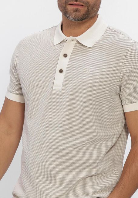 Beige CAST IRON Polo REGULAR FIT TWO TONE WAFFLE - large
