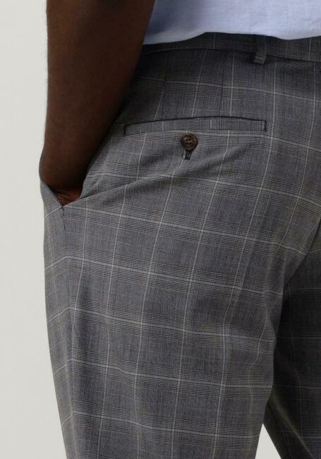 SELECTED HOMME Pantalon SLHSLIM-LIAM GREY/BLUE CHECK TRS FLEX B en gris - large