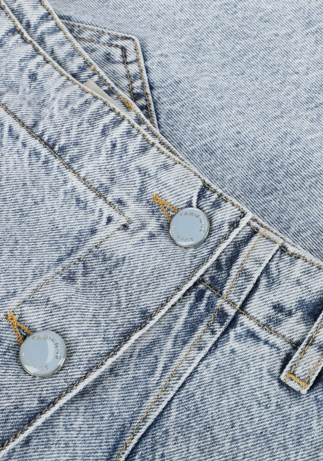 Lichtblauwe FABIENNE CHAPOT Minirok CARI DENIM SKIRT - large