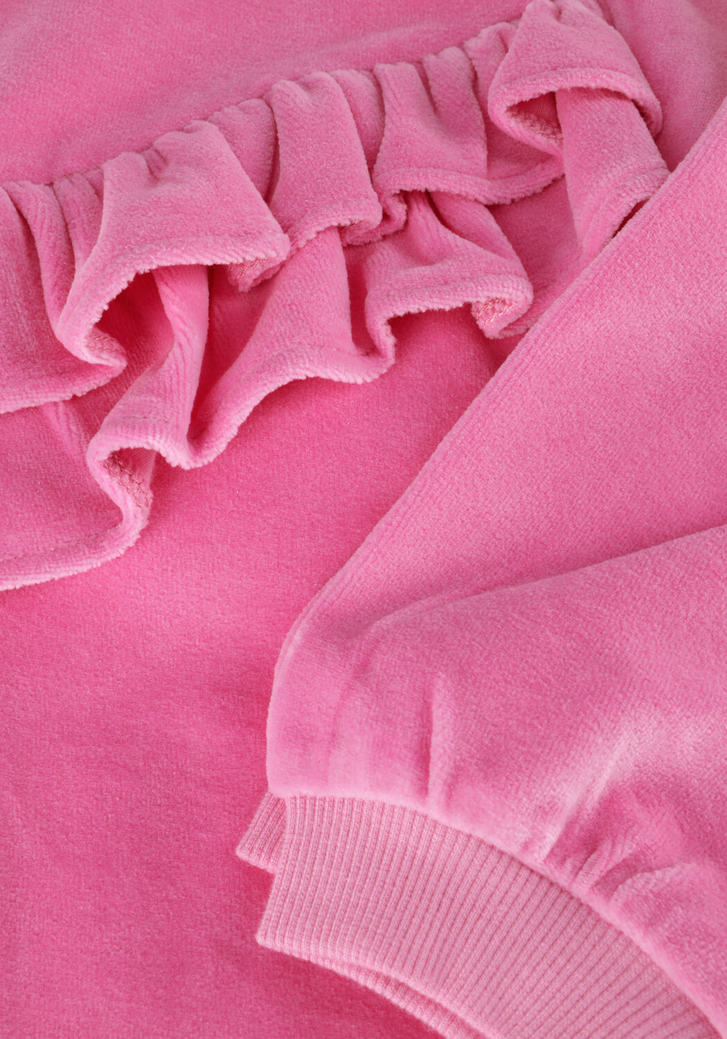 Sproet & Sprout Chandail VELVET SWEATSHIRT RUFFLE en rose - large
