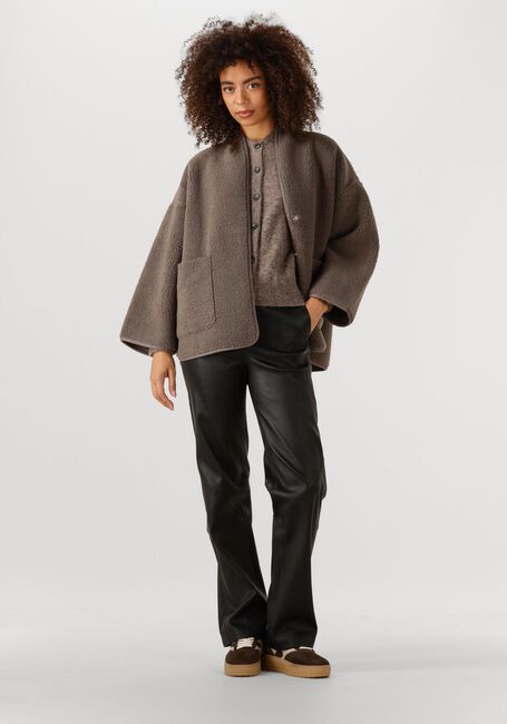 KNIT-TED Manteau Teddy JOKO en taupe - large