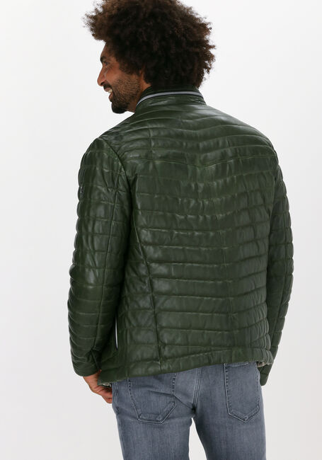 MILESTONE Veste en cuir DAMIANO en vert - large