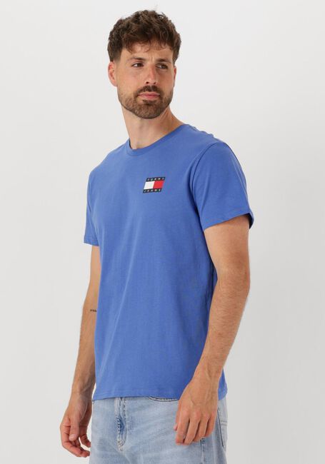 TOMMY JEANS T-shirt TJM SLIM ESSENTIAL FLAG TEE EXT en bleu - large