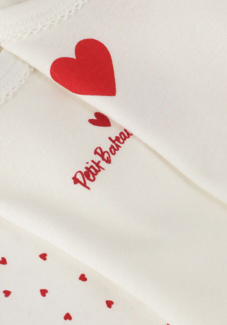 PETIT BATEAU Grenouillères 3 BODIES US MC en blanc - large