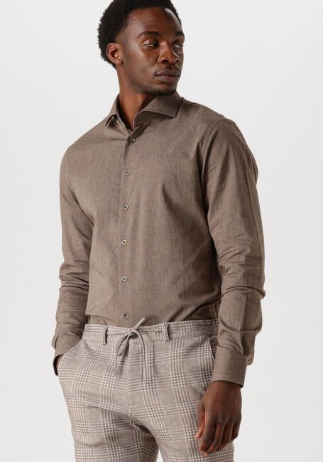 PROFUOMO Chemise classique SHIRT CUTAWAY SC SF en taupe - large
