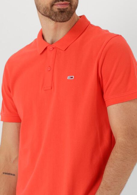 Oranje TOMMY JEANS Polo TJM SLIM PLANCKET POLO EXT - large