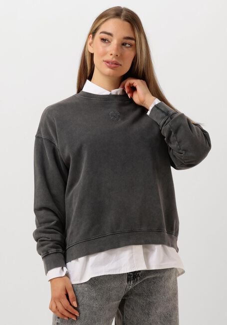 Donkergrijze MY ESSENTIAL WARDROBE Trui DIEGOMW LOGO EMB. SWEAT - large