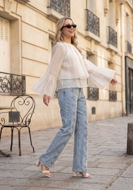 Lichtblauwe LIU JO Straight leg jeans ECS PANT FLARE OCCHIELLI - large