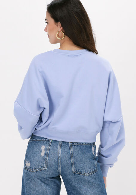 Blauwe COLOURFUL REBEL Sweater REBELLES CROPPED SHOULDER SWEAT - large