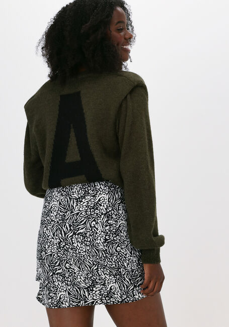 Donkergroene ALIX THE LABEL Trui V NECK PULLOVER - large