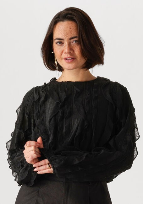 Y.A.S. YASMEZUNA LS TOP Hauts & T-shirts en noir - large
