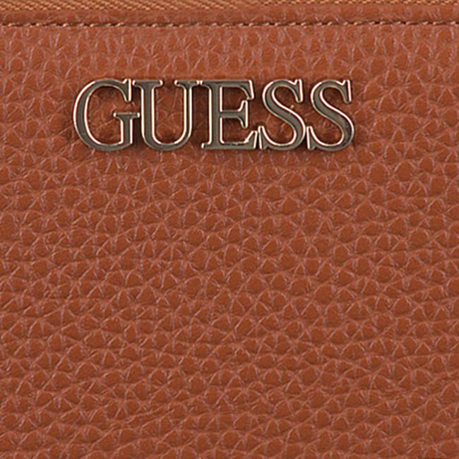 Cognac GUESS Portemonnee ALBY SLG LARGE ZIP AROUND - large