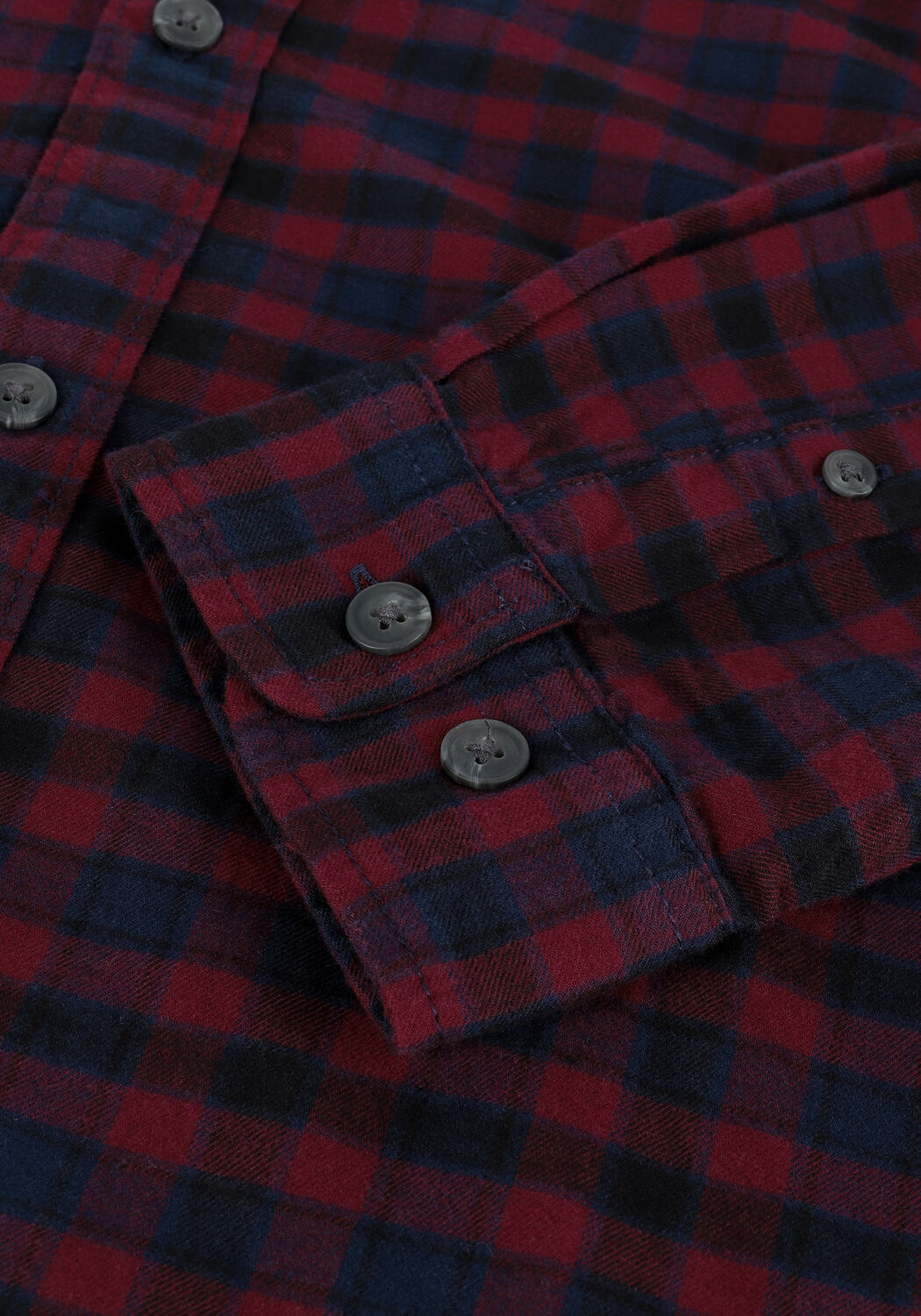 Bordeaux SELECTED MEN Casual overhemd SLHSLIMISAC SHIRT LS CHECK W C - large