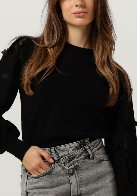 Zwarte OBJECT Trui OBJDIDI L/S O-NECK KNIT PULLOVER - large