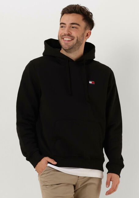 Zwarte TOMMY JEANS Sweater TJM REG BADGE HOODIE EXT - large