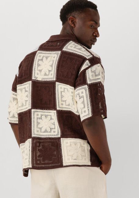 WOODBIRD Chemise décontracté WBBANKS CROCHET KNIT en marron - large