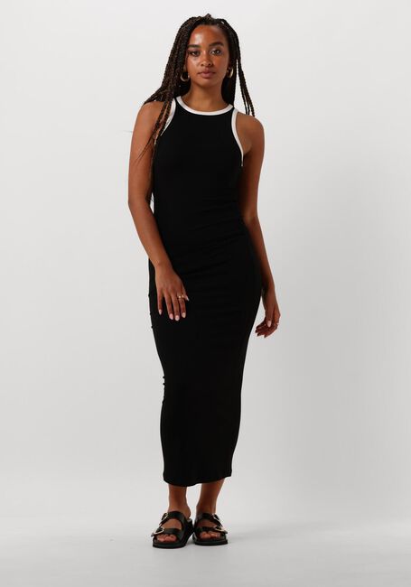 Zwarte REFINED DEPARTMENT Maxi jurk LUNA - large