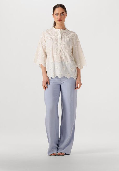 Witte LOLLYS LAUNDRY  LOUISELL BLOUSE SS - large