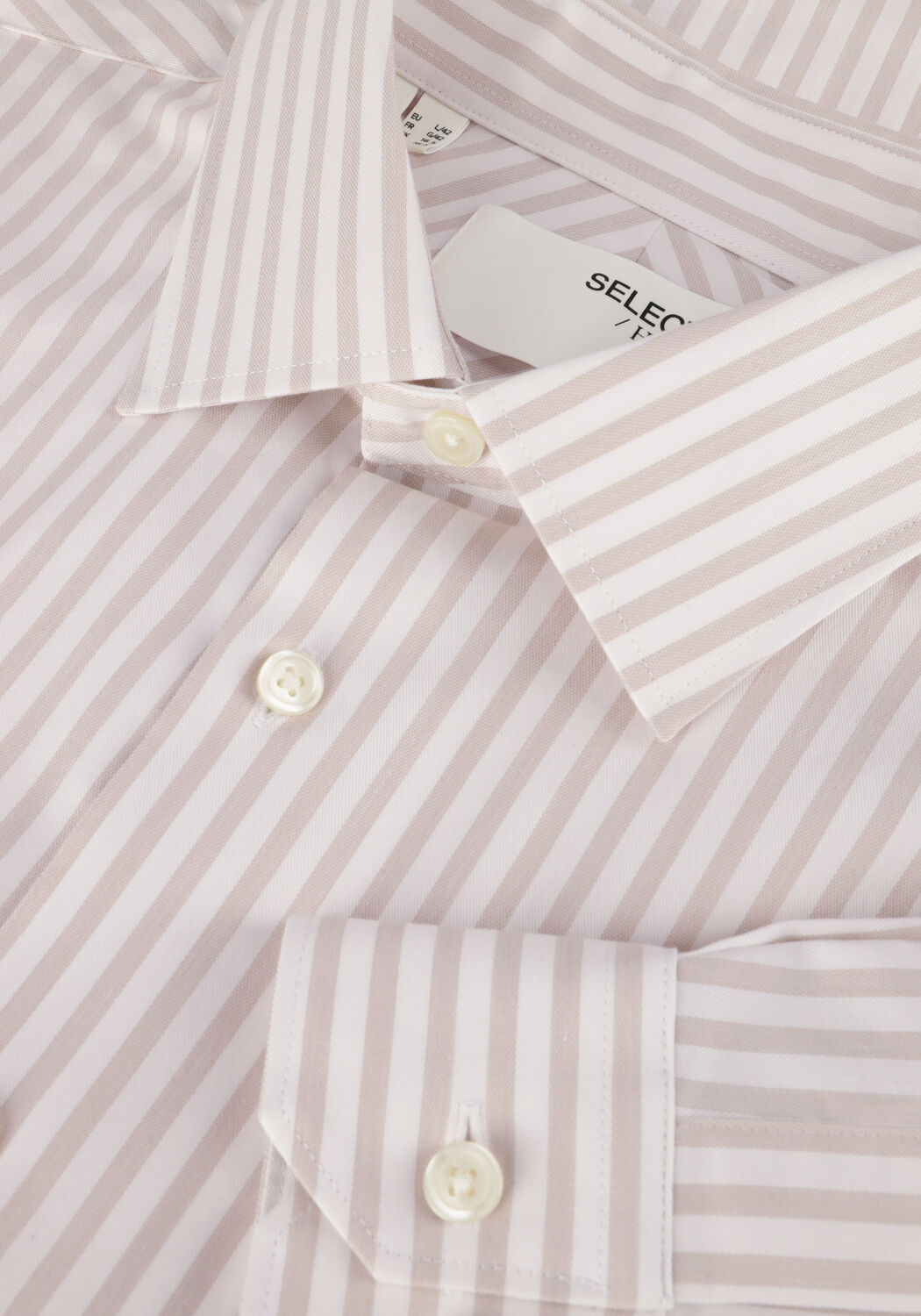 Zand SELECTED MEN Klassiek overhemd SLHSLIM-PERFORMANCE SHIRT LS NOOS - large