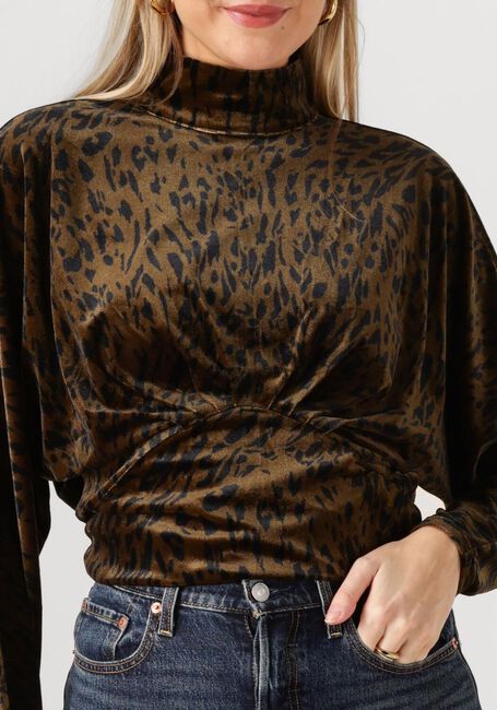 Bruine ANOTHER LABEL Top ARWEN ANIMAL TOP - large