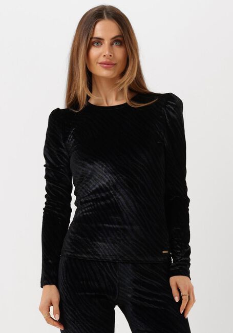 COLOURFUL REBEL JOSS ZEBRA VELVET GATHERED TOP - large