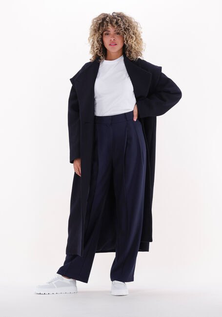 Donkerblauwe CHPTR-S Mantel VALERY COAT - large