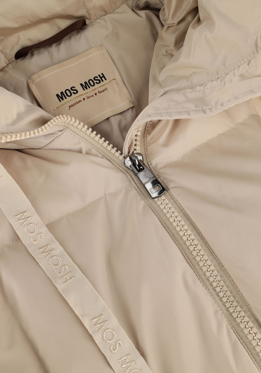 Beige MOS MOSH Gewatteerde jas NOVA SQUARE DOWN COAT - large