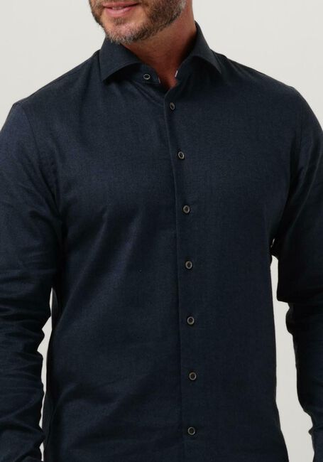 Blauwe PROFUOMO Casual overhemd TWILL BRUSH - large