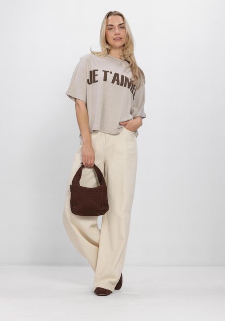 AIMEE THE LABEL SELARAHS T-SHIRT PRINT Hauts & T-shirts Sable - large
