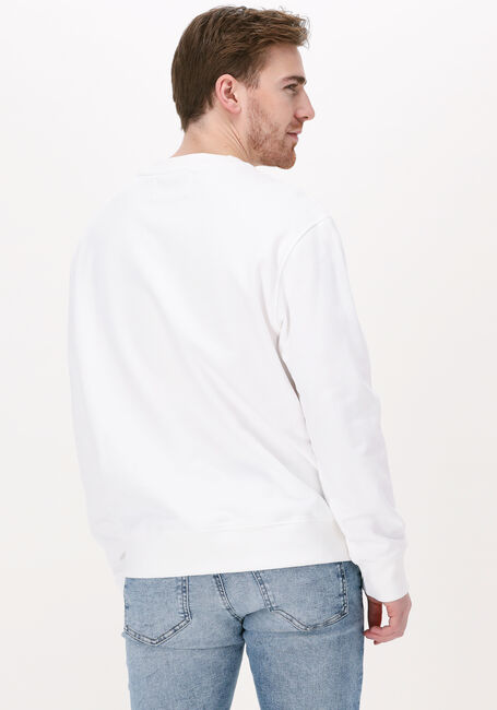CALVIN KLEIN Chandail STACKED LOGO CREW NECK en blanc - large