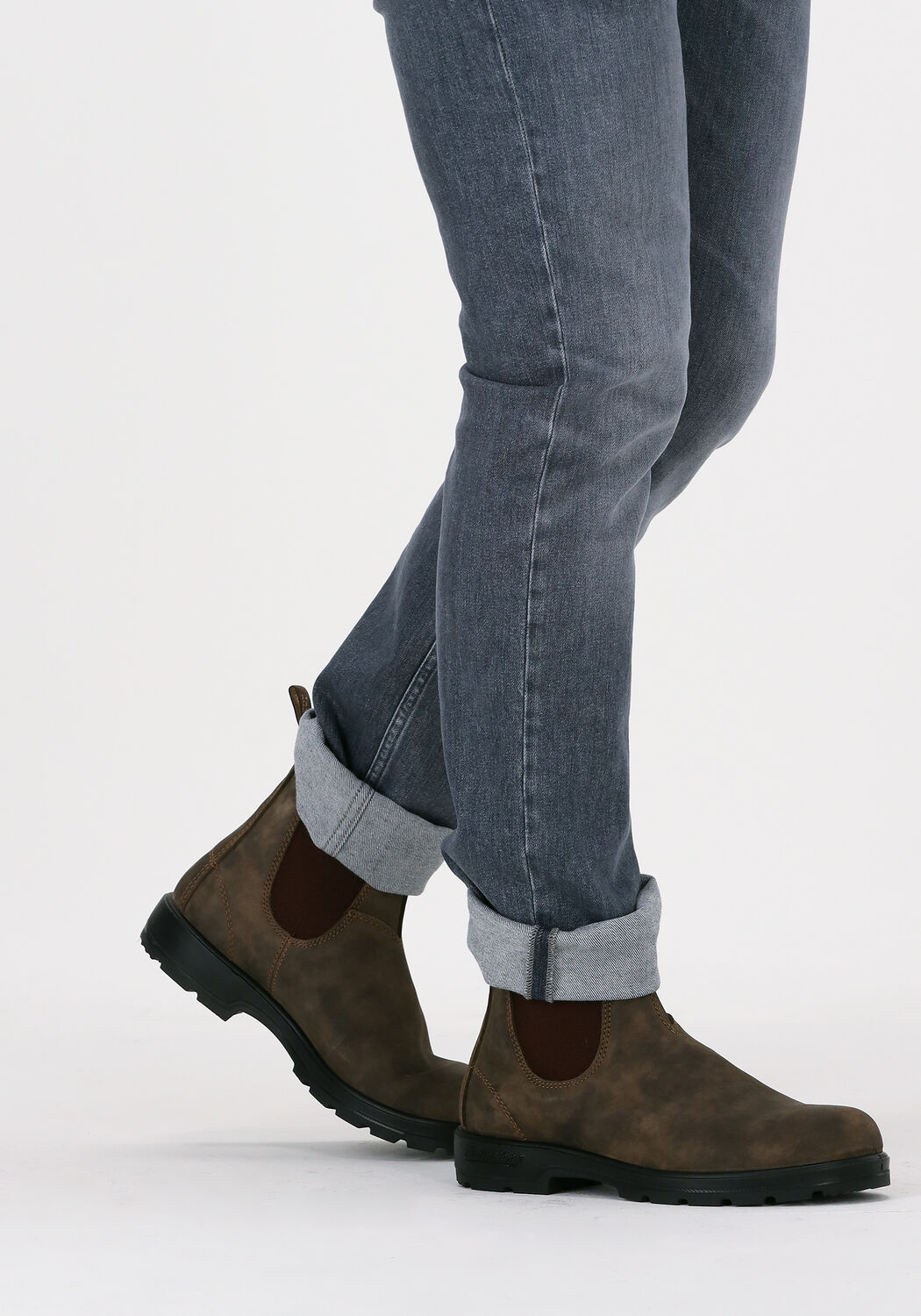 BLUNDSTONE Bottines chelsea CLASSIC HEREN en marron  - large