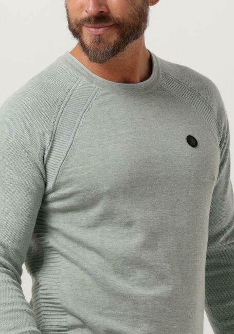 CAST IRON Pull CREWNECK COTTON HEATHER PLATED CREWNECK en vert - large