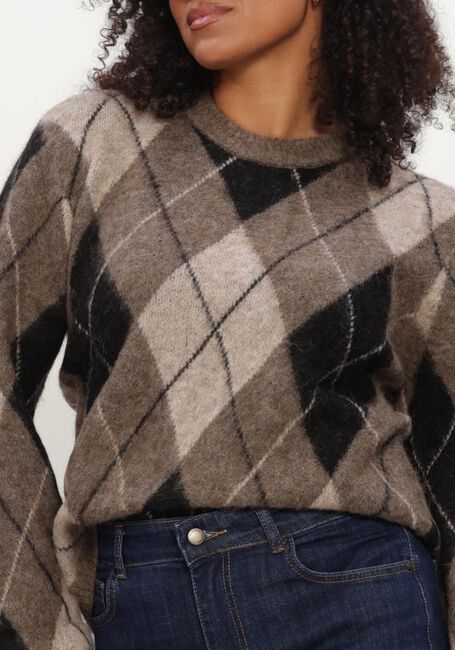 MINUS Pull MSINARA RWS KNIT PULLOVER en marron - large