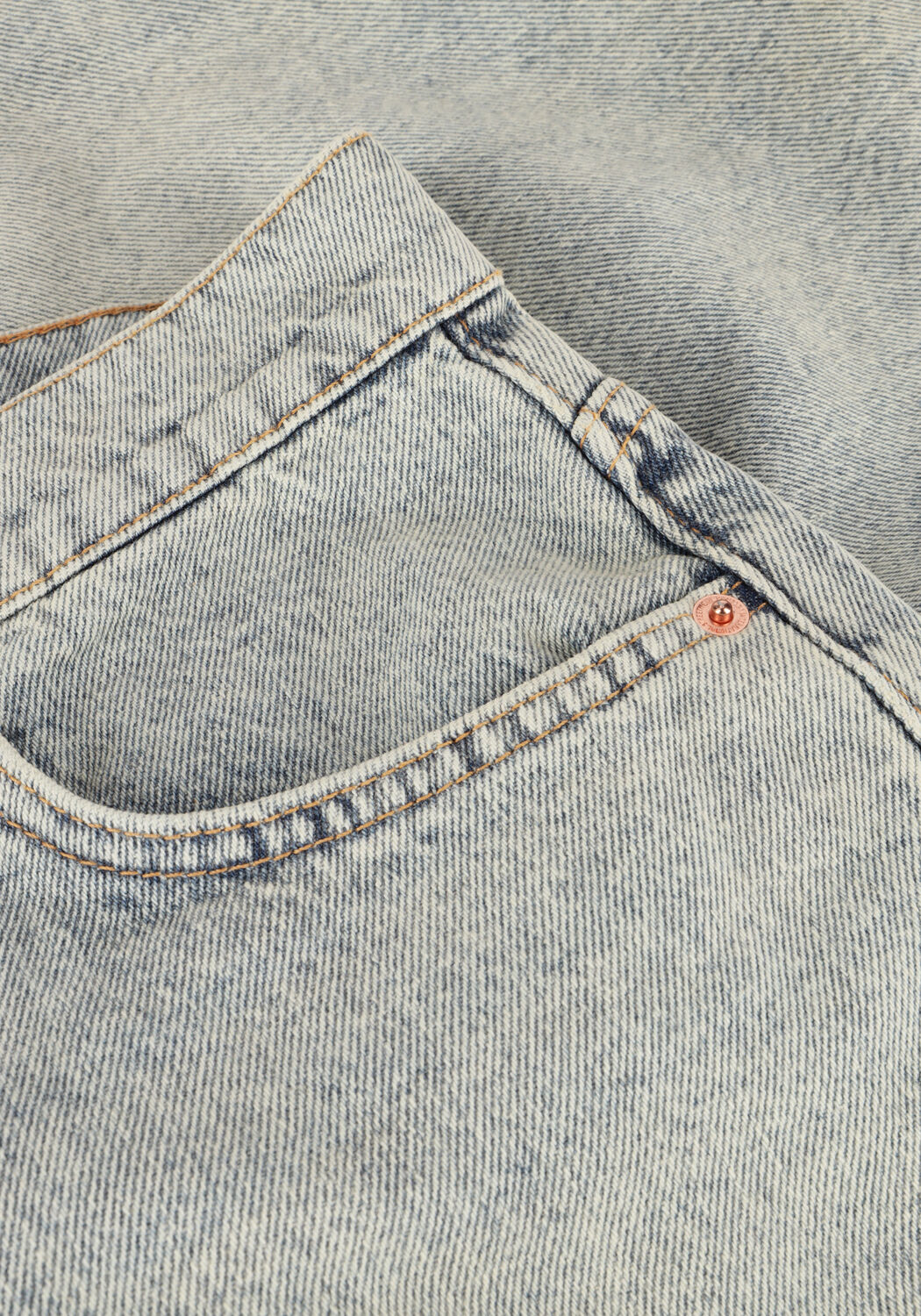 Lichtblauwe WOODBIRD Jeans WBLEROY DAWN SHORT - large