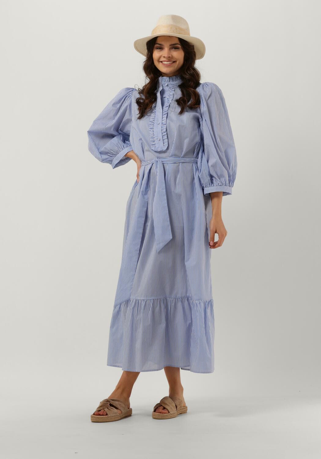 Overhemdjurk blauw wit gestreept clearance