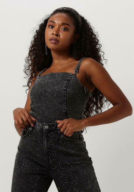 SELECTED FEMME Haut SLFDOA-DIA SL DENIM TOP EX Gris foncé - large