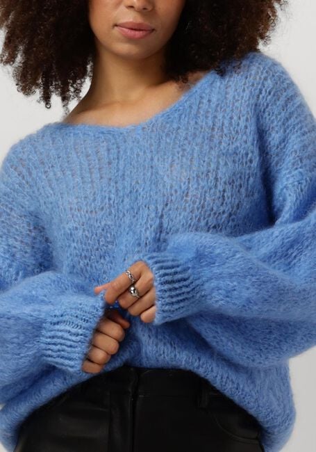 AMERICAN DREAMS Pull MILANA LS MOHAIR KNIT en bleu - large