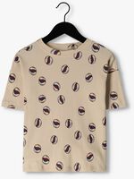 Beige CARLIJNQ T-shirt MARBLES - T-SHIRT OVERSIZED - medium