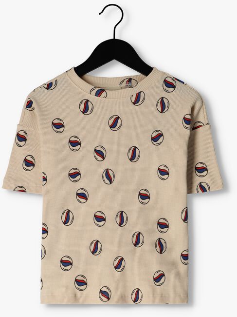 Beige CARLIJNQ T-shirt MARBLES - T-SHIRT OVERSIZED - large