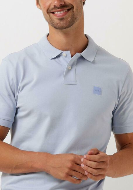 Lichtblauwe BOSS ORANGE Polo PASSENGER - large
