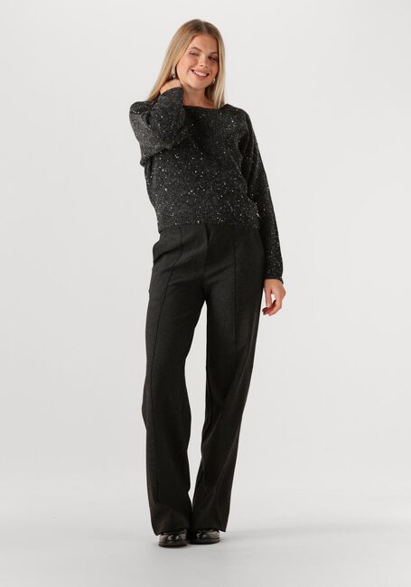 JANSEN AMSTERDAM Pantalon large ELLEN BROEK HVM 411 WIDE LEG ELASTIQUE LOGO WAISTBAND Gris foncé - large