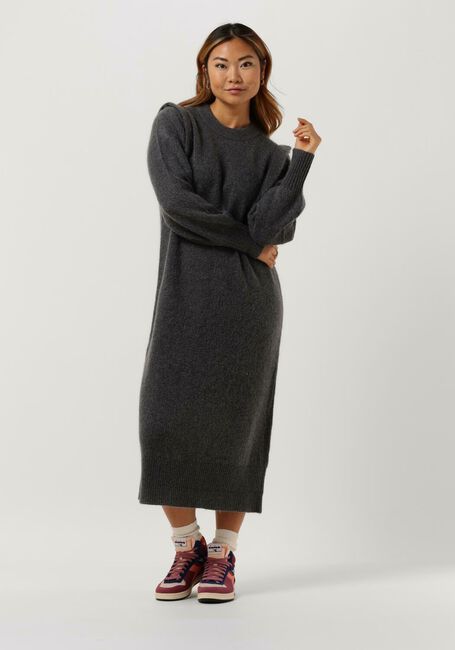 LEVETE ROOM Robe midi LR-CILLE 27 DRESS en gris - large