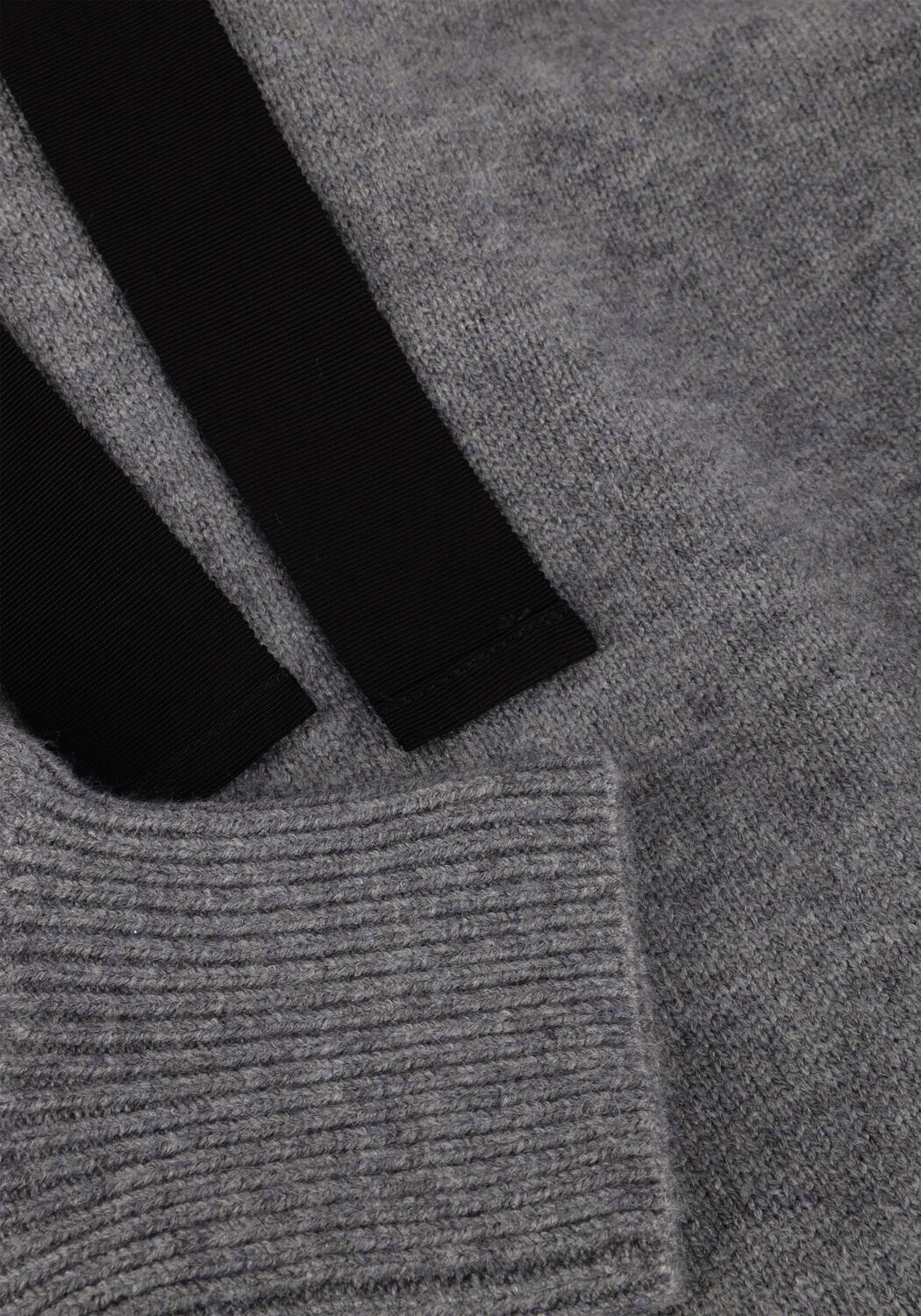 CO'COUTURE Pull ROW HOODIE KNIT en gris - large